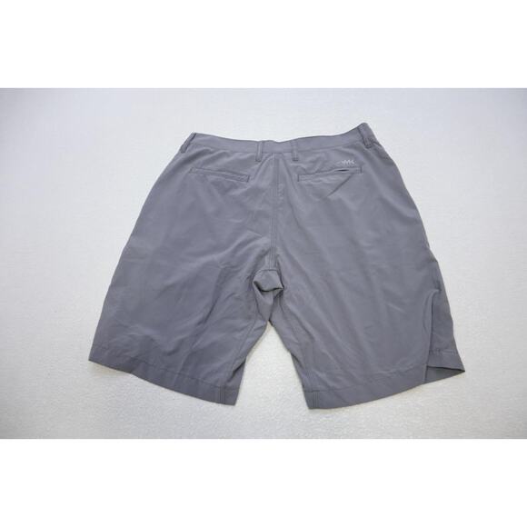 Mountain Khaki Camp Shorts Polyester Stretch Classic Fit Gray Hiking Mens Sz 31 - Picture 4 of 4